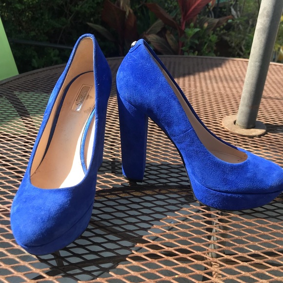 Guess blue suede pumps - Picture 2 of 4